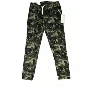 SO PERLA Twill Camouflage Distressed Joggers Size XL